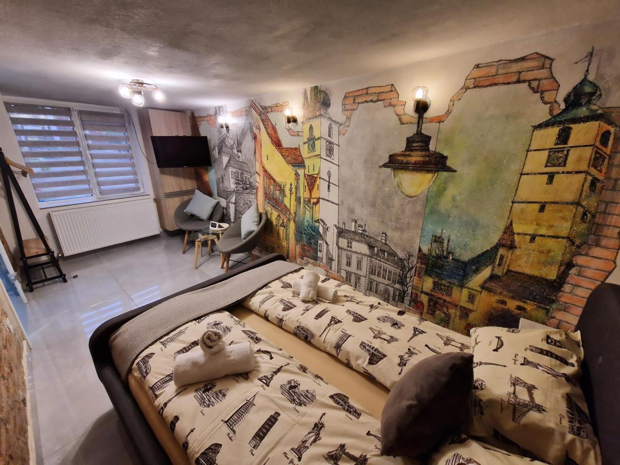 Old Town Studio Apartment Sibiu Extérieur photo
